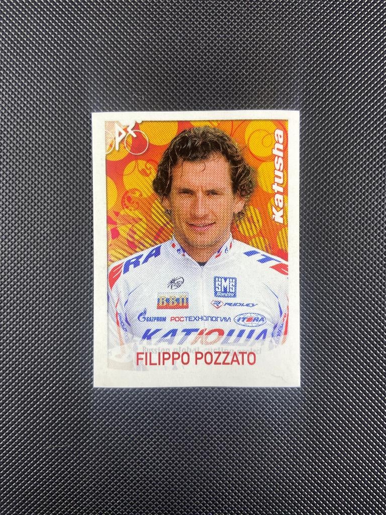 Filippo Pozzato Panini Sprint 2009 Katusha, Verzenden, Zo goed als nieuw, Overige sporten, Poster, Plaatje of Sticker