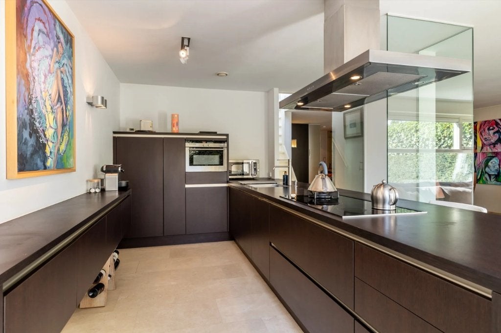 Keuken te koop, Huis en Inrichting, Keuken | Complete keukens, Ophalen, Gebruikt, U-keuken, Bruin