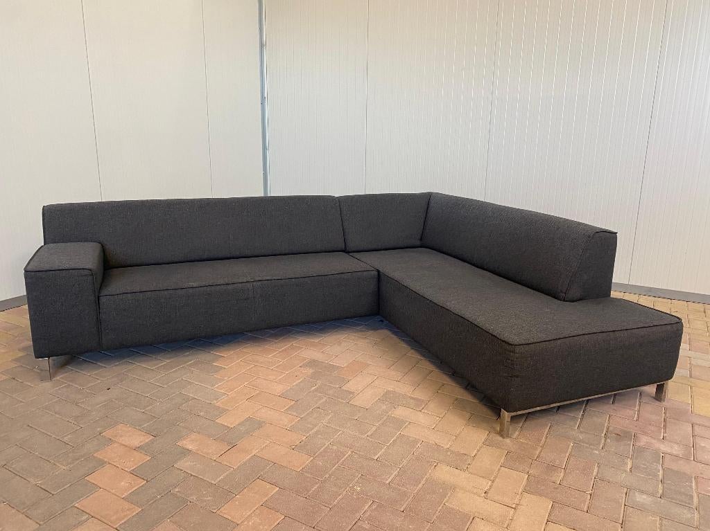 Montèl Donkergrijze Hoekbank-Gratis Levering, 250 tot 300 cm, Minder dan 75 cm, Hoekbank, Ophalen of Verzenden