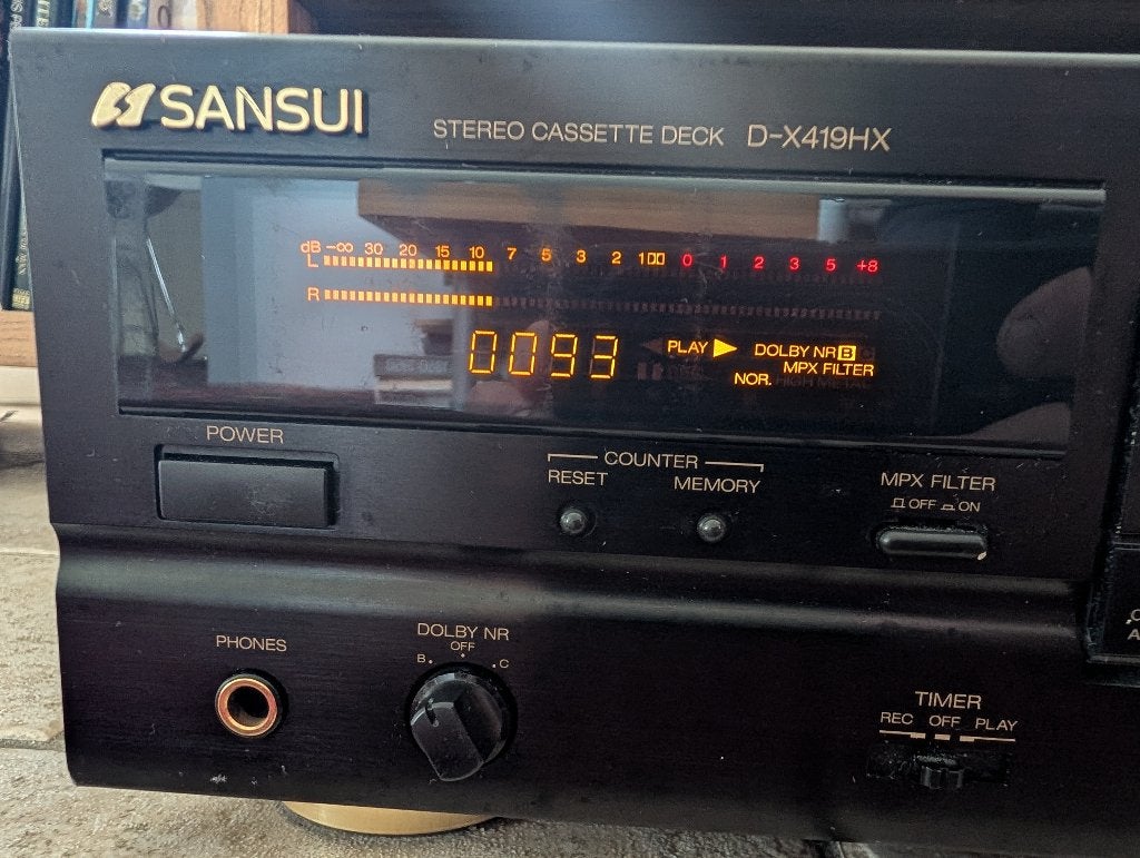 Sansui D-X419HX Pro Cassettedeck tapedeck Vintage Hifi audio, Audio, Tv en Foto, Cassettedecks, Ophalen of Verzenden, Enkel, Overige merken