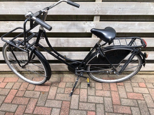 damesfiets 28", Fietsen en Brommers, Terugtraprem, Gebruikt, 56 cm of meer, Ophalen