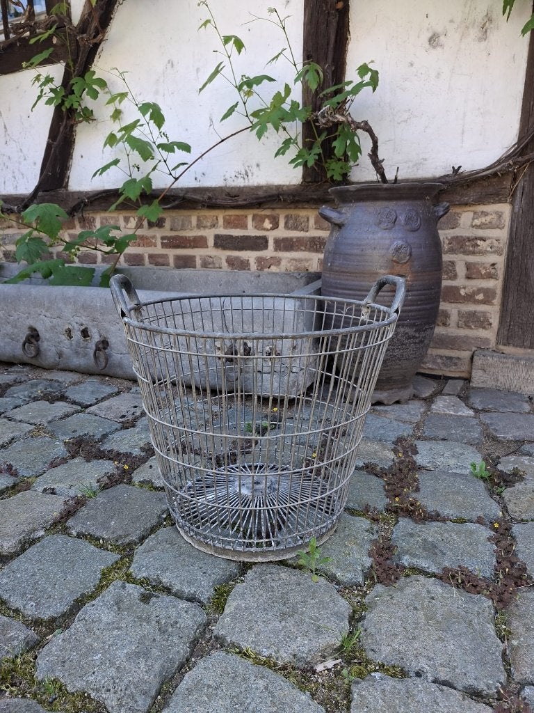oude grote ijzeren mand, jaren 1950, Ophalen of Verzenden