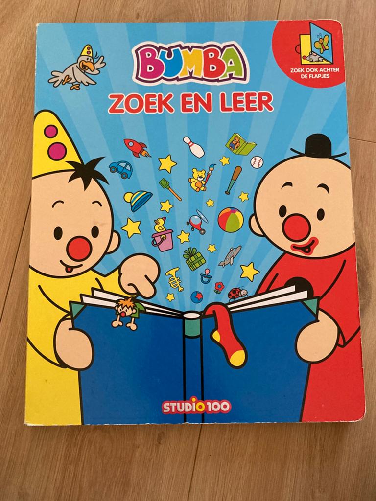 Bumba zoekboek zoek en leer (groot) met flapjes van karton, Ophalen, Zo goed als nieuw