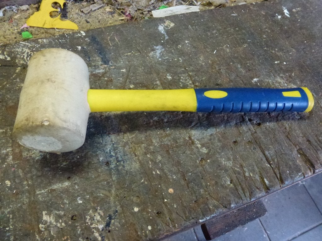 rubber hamer, Ophalen of Verzenden, Gebruikt