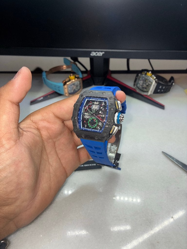 Richard mille 11-04, Ophalen of Verzenden, Nieuw, Zwart, Android