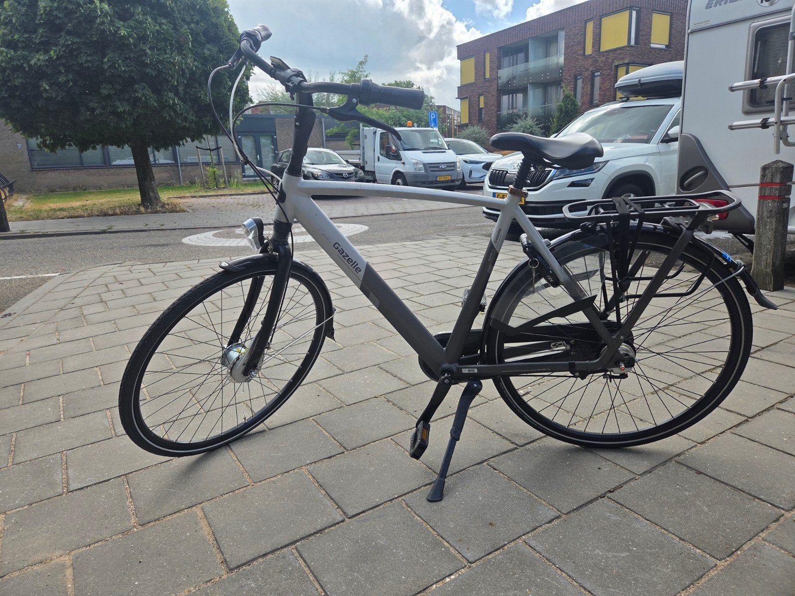 Gazelle Grenoble C8 - Topstaat, nieuwe banden,, 53 tot 56 cm, Velgrem, Versnellingen, Ophalen of Verzenden