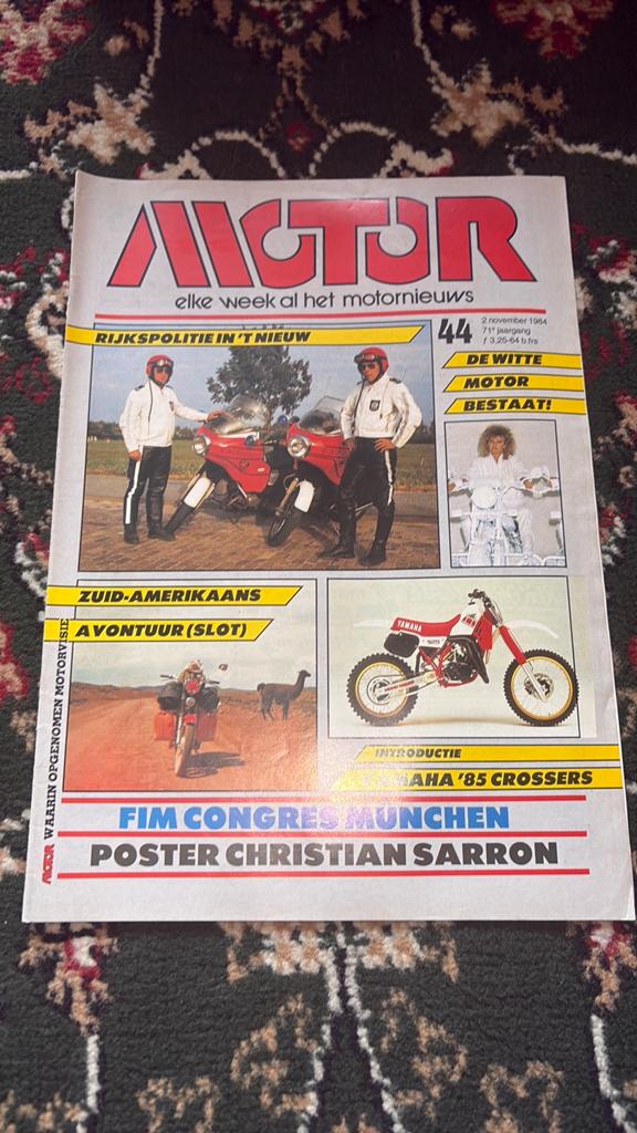 Motor Magazine - 2 november 1984 - Yamaha '85 Crossers, Ophalen of Verzenden, Gelezen, Algemeen