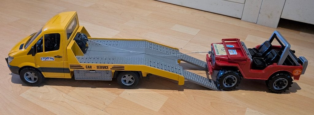 sleepauto met jeep, Ophalen of Verzenden, Gebruikt