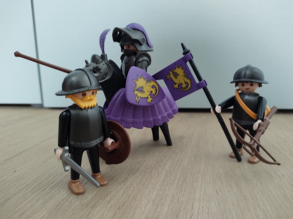 Playmobil Zwarte ridders set 3669 jaren 90, Ophalen, Complete set, Zo goed als nieuw, Knights