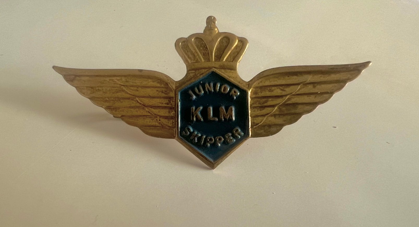 Vintage Junior KLM Skipper speld, Ophalen of Verzenden, Zo goed als nieuw, Overige typen