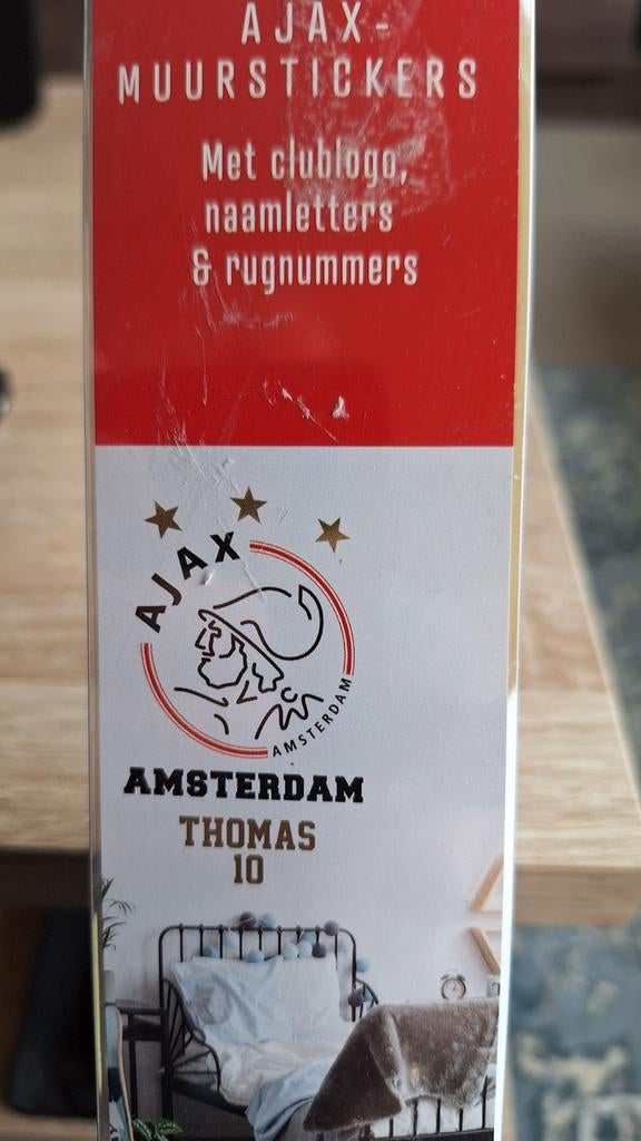 AJAX MUURSTICKERS NIEUW IN VERPAKKING, Witgoed en Apparatuur, Ophalen of Verzenden, Nieuw