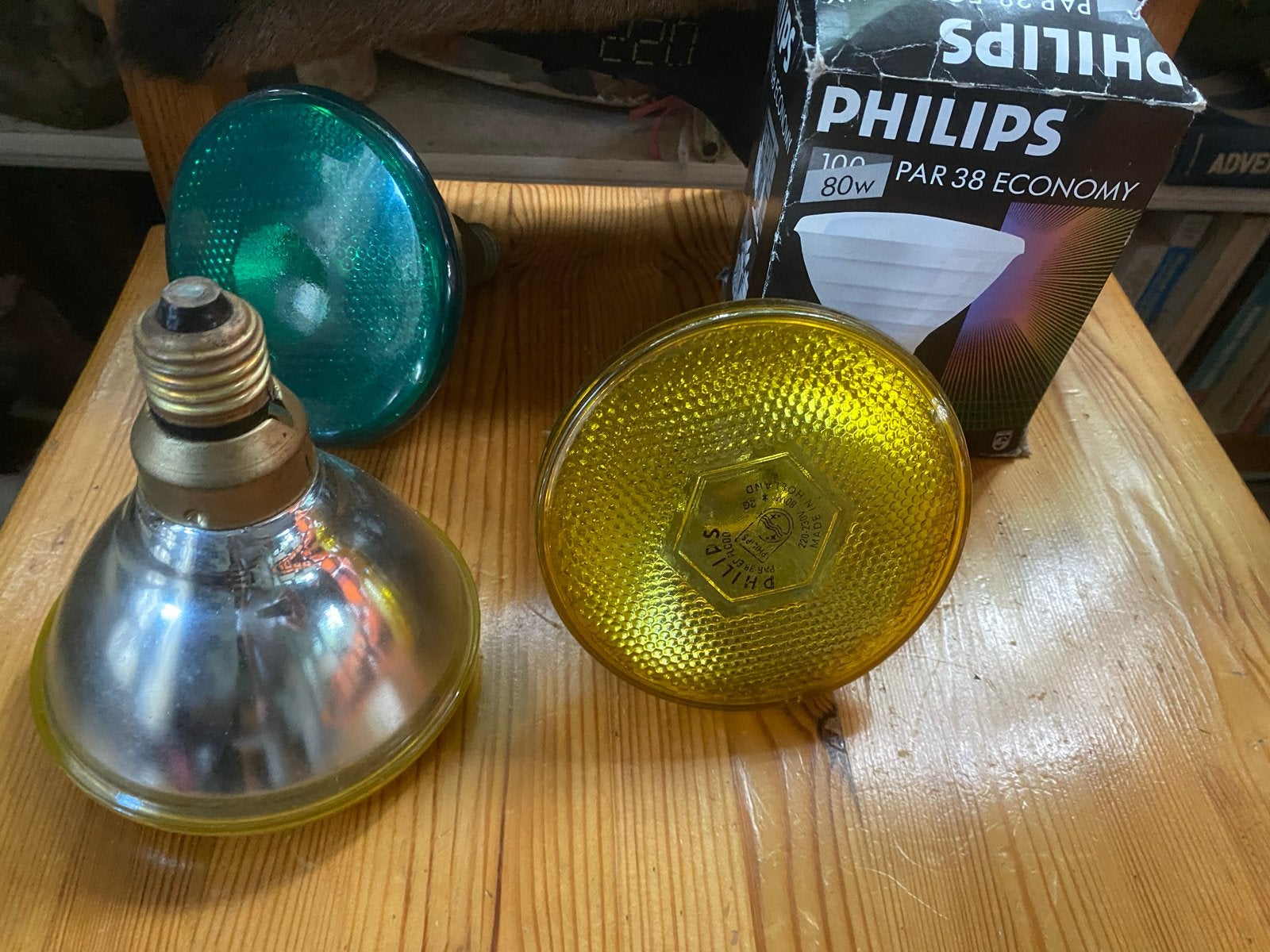 3 Philips PAR38 Economy 100W/80W lampen, Philips, Meerkleurig, Gloeilamp, 60 watt of meer