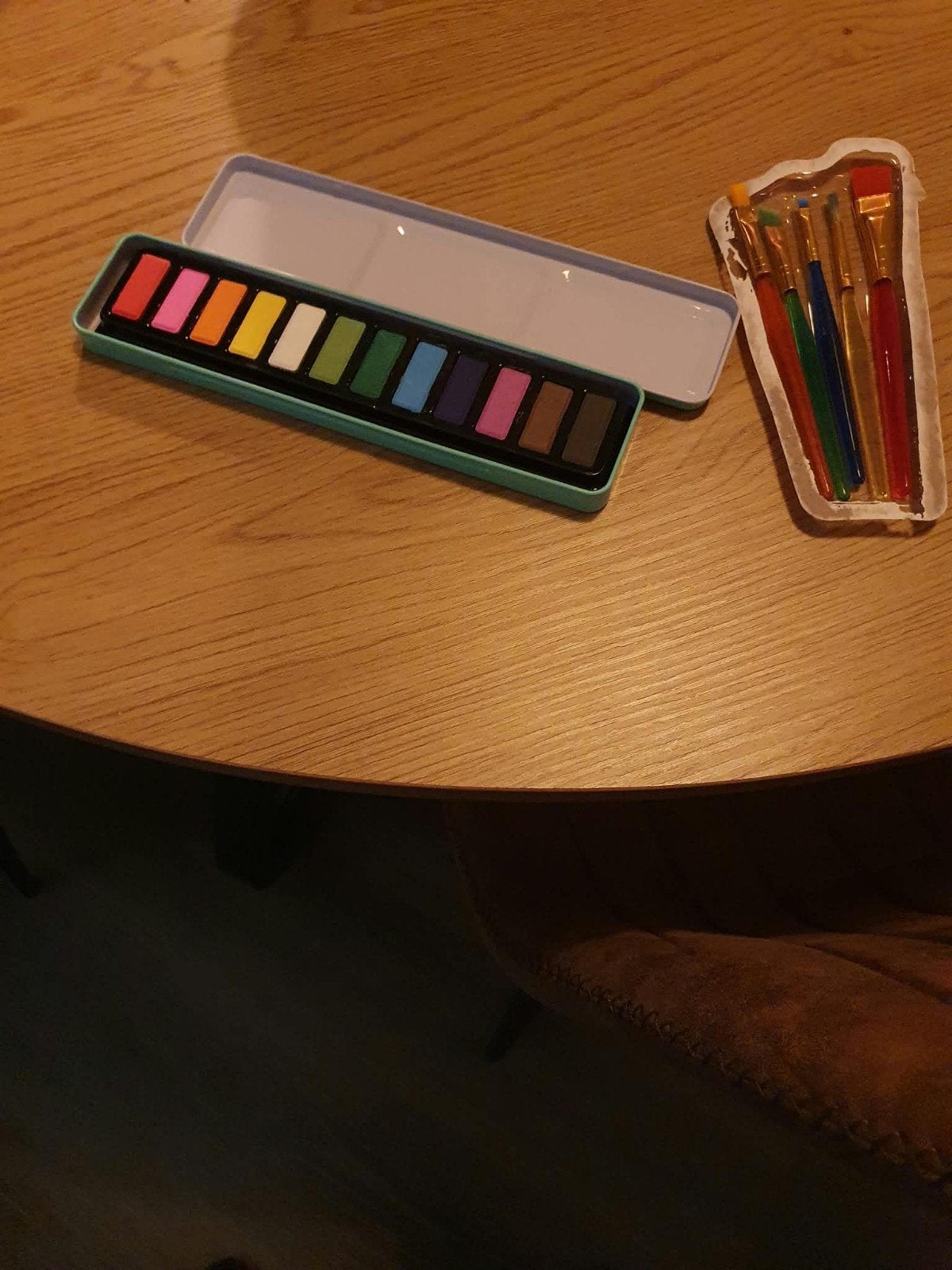 Waterverfset met penselen, Hobby en Vrije tijd, Ophalen of Verzenden, Nieuw, Waterverf