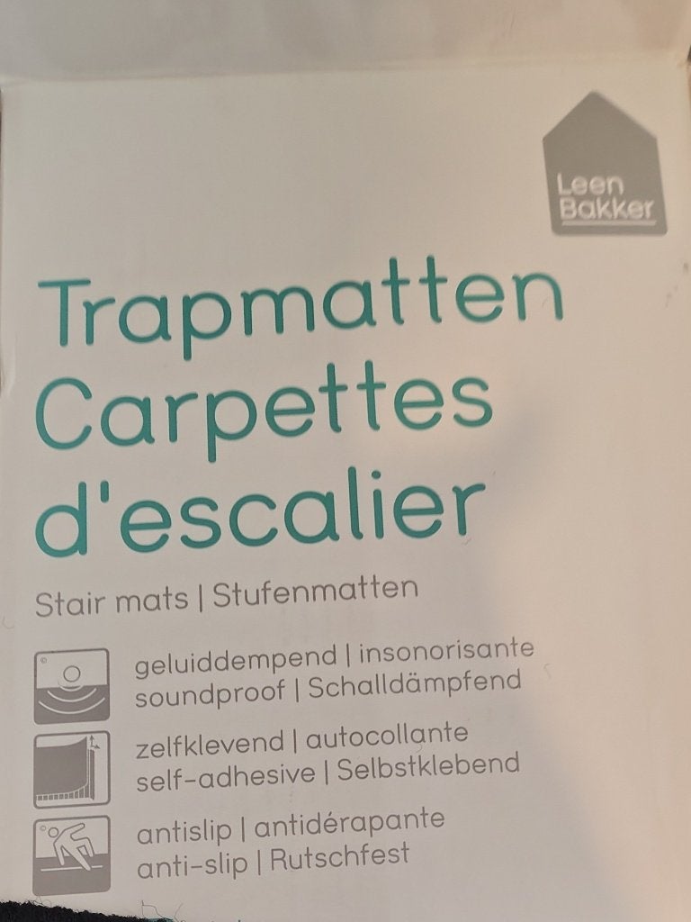 Trapmatten 7 stuks, Huis en Inrichting, Stoffering | Tapijten en Kleden, Minder dan 50 cm, 50 tot 100 cm, Zwart, Nieuw