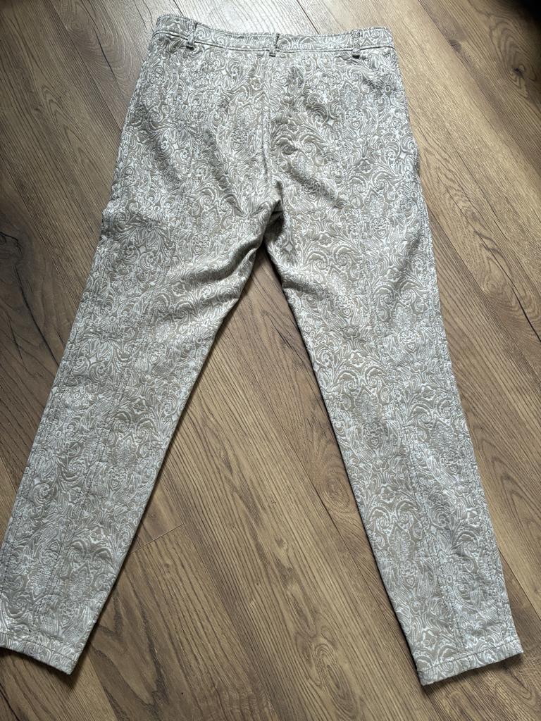 APANAGE lange broerk mt 42 beige/wit patroon, Overige kleuren, Maat 42/44 (L), Ophalen of Verzenden, Zo goed als nieuw