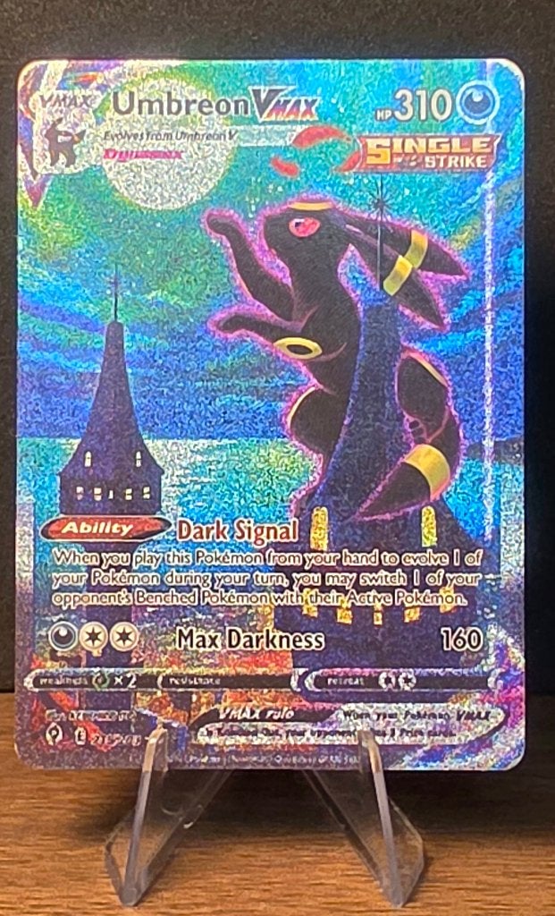 Umbreon Vmax - #215/203 - Evolving Skies - ENG - Very Good, Ophalen of Verzenden, Zo goed als nieuw, Losse kaart, Foil