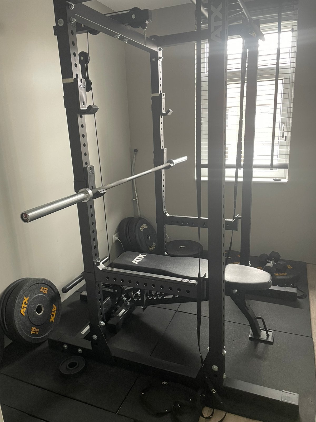 ATX Power Rack aangeboden, zeer compleet!, Ophalen, Zo goed als nieuw, Metaal, Krachtstation