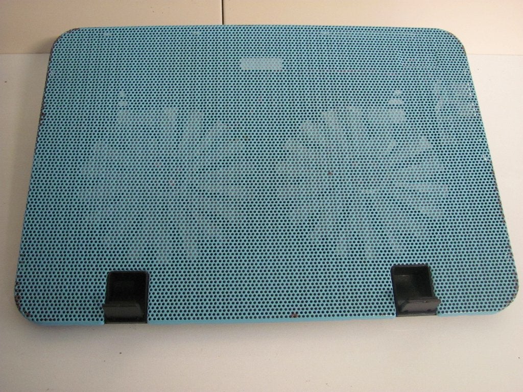 Laptop standaard met 2 ventilatoren (5v), Ophalen of Verzenden, Zo goed als nieuw, Onbekend, In hoogte verstelbaar