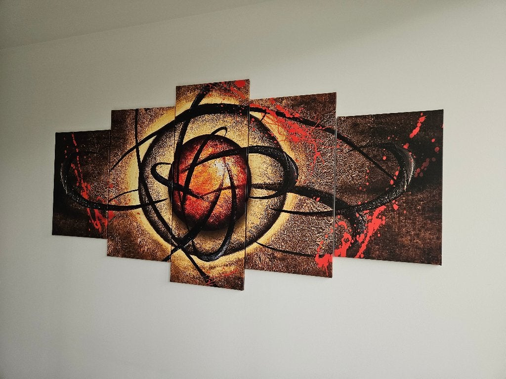 Te koop 5-luik schilderij, Ophalen