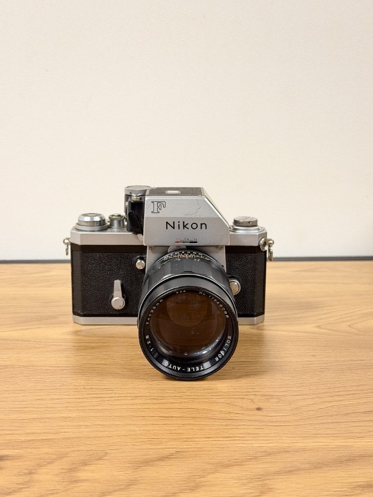 Nikon F Photomic FTn met 135mm f/2.8 | analoge spiegelreflex, Ophalen of Verzenden, Gebruikt, Spiegelreflex, Nikon