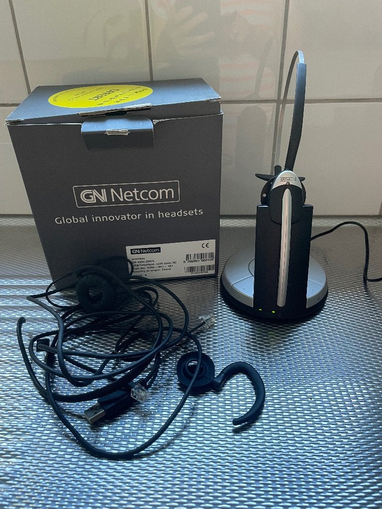 GN Netcom Headset GN 9350 / Remote Handset lifter, Ophalen of Verzenden, Gebruikt, Draadloos, Over-ear