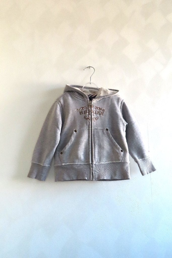 Vest Grijs Tommy Hilfiger mt 4 104 (4562), Kinderen en Baby's, Gebruikt, Jongen of Meisje, Trui of Vest, Ophalen of Verzenden