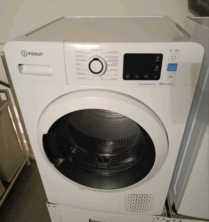Indesit Warmtepompdroger 8 kg | 2020 | Zuinig A++ | Netjes, Witgoed en Apparatuur, Ophalen, Gebruikt, Overige typen, 8 tot 10 kg