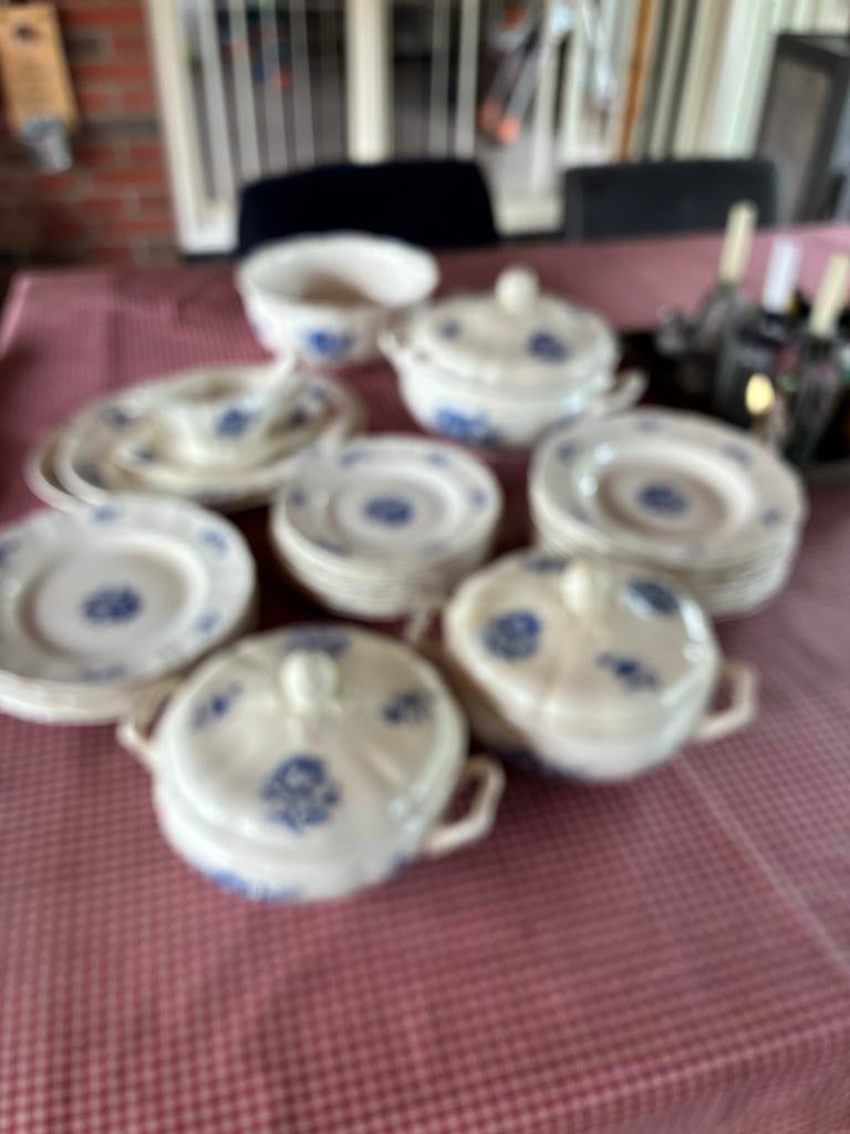 Petrus Regout Claridge servies - schalen, borden, soepterrin, Ophalen, Gebruikt, Overige stijlen, Aardewerk