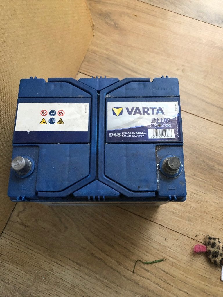 Accu. Varta, Ophalen, Gebruikt