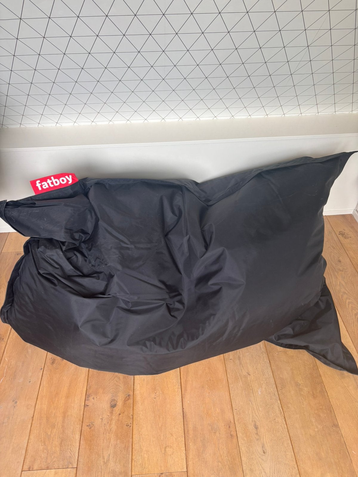 Fatboy zitzak zwart, Huis en Inrichting, Zitzakken, Ophalen, Gebruikt, Zwart