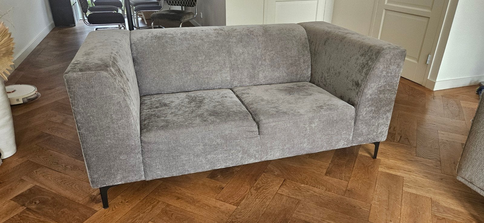 Hele mooie 2 zitsbank. Gekocht bij Loods 5. Dark Grey, 150 tot 200 cm, Tweepersoons, 75 tot 100 cm, Ophalen of Verzenden