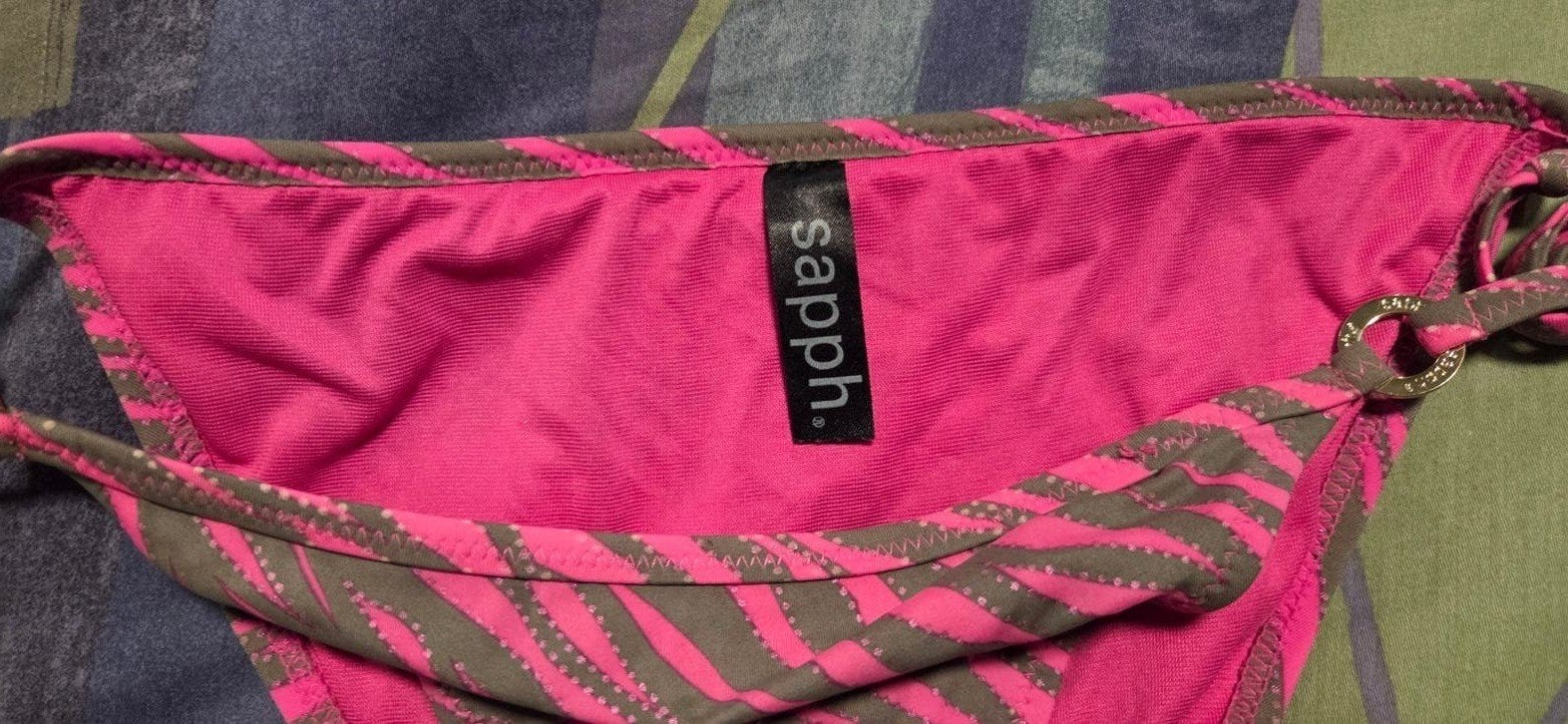 Sapph bikini set - Roze/Grijs zebraprint & Tropische print, Ophalen of Verzenden, Zo goed als nieuw, Roze, Bikini