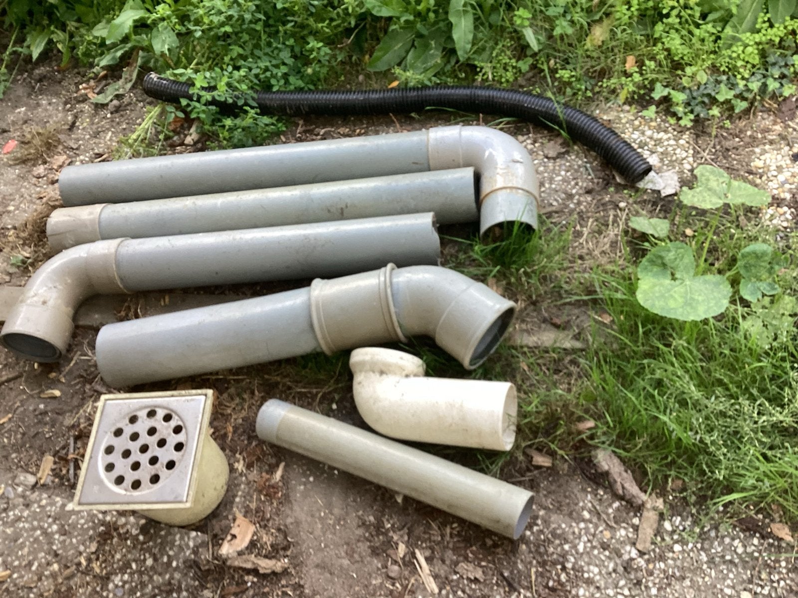 Diverse PVC afvoerbuizen en hulpstukken, Afvoer, Gebruikt, Pvc, 60 tot 80 mm