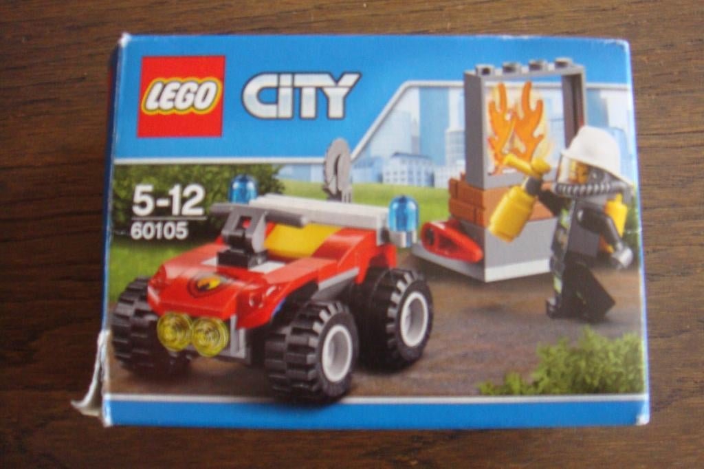 Lego City brandweer terreinwagen 60105 NIEUWSTAAT €4,95, Lego, Ophalen of Verzenden, Zo goed als nieuw, Compleet