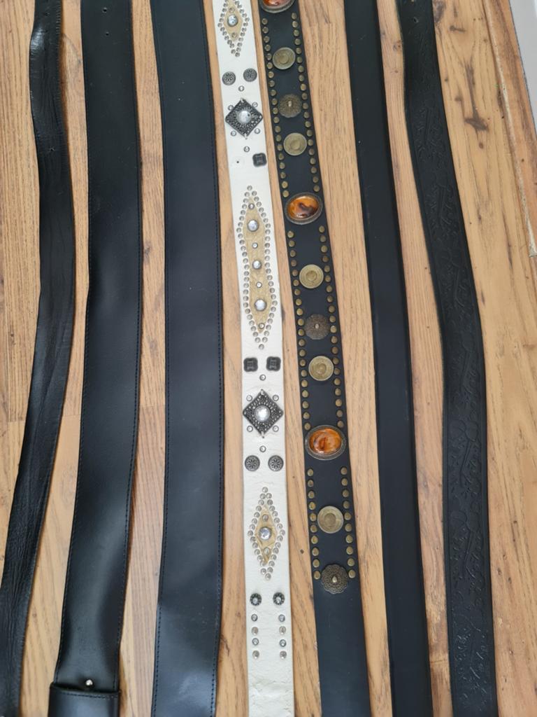 Stoere lederen riemen,Maat 100/ 1.05. Graag als bundel, Ophalen of Verzenden, Zo goed als nieuw, Zwart, 90 tot 100 cm