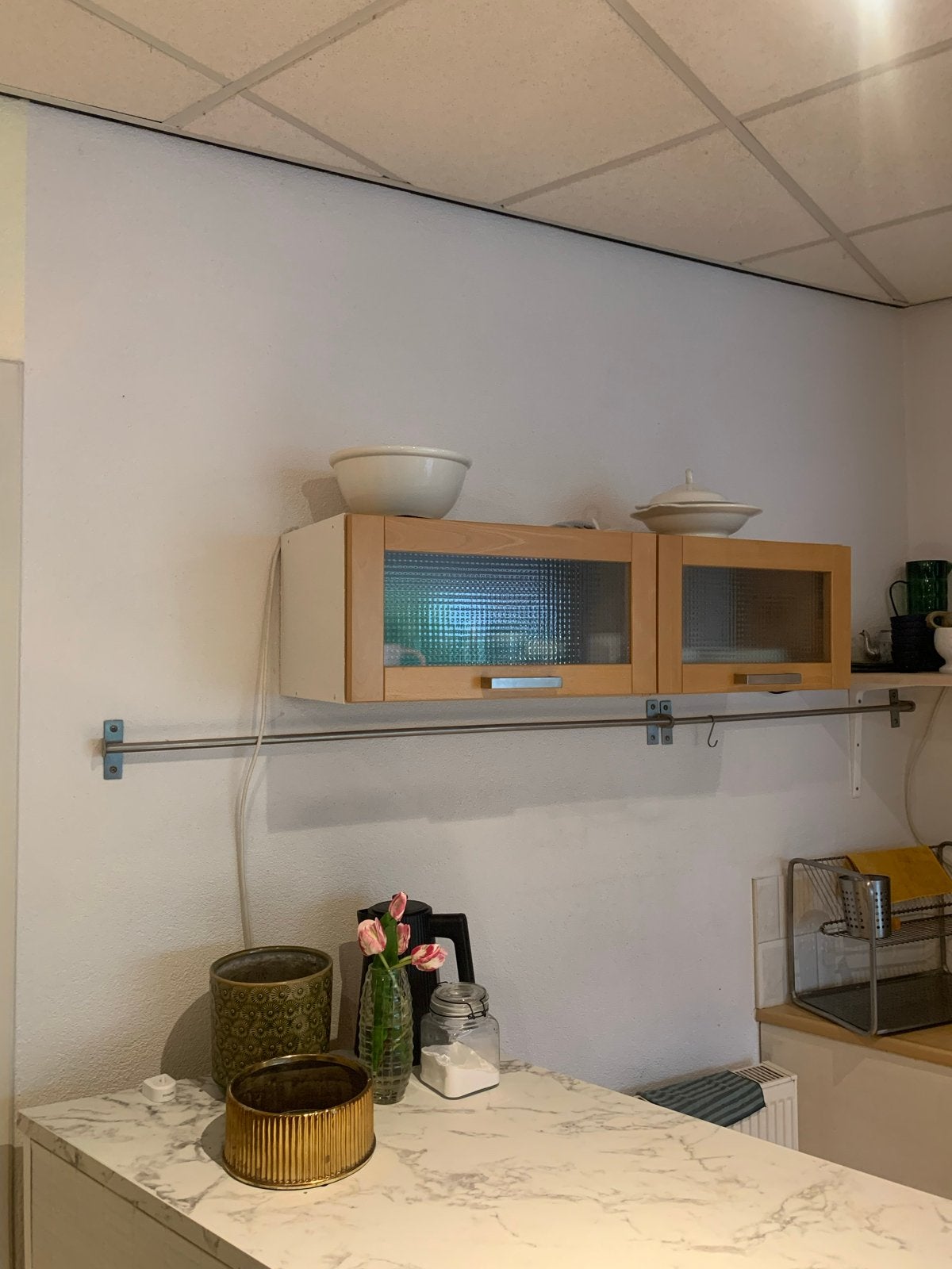 Keuken ophangrekken met 12 S-haken, Ophalen, IKEA, Zilver, Metaal