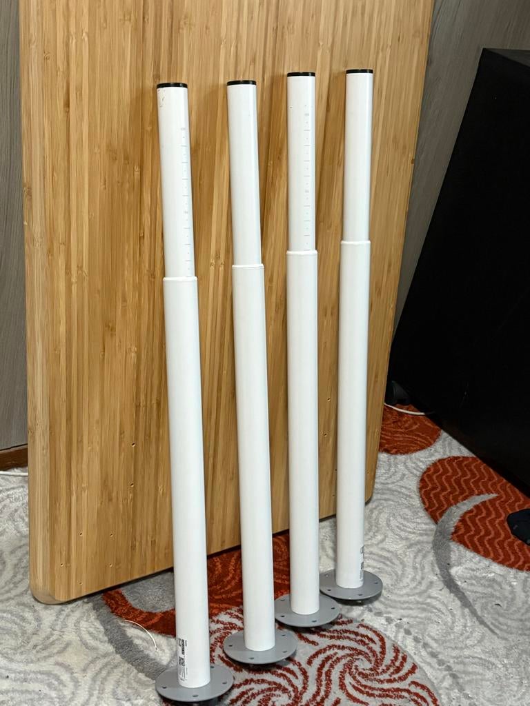 IKEA Tafelblad met 4 verstelbare poten - Zo goed als nieuw, Ophalen, 100 tot 150 cm, 50 tot 100 cm, Zo goed als nieuw