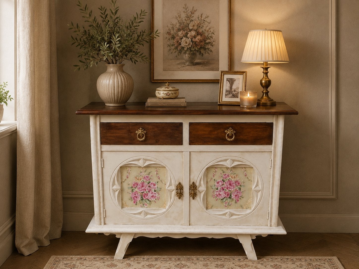 Brocante Vintage Dressoir, Ophalen, Zo goed als nieuw, 25 tot 50 cm
