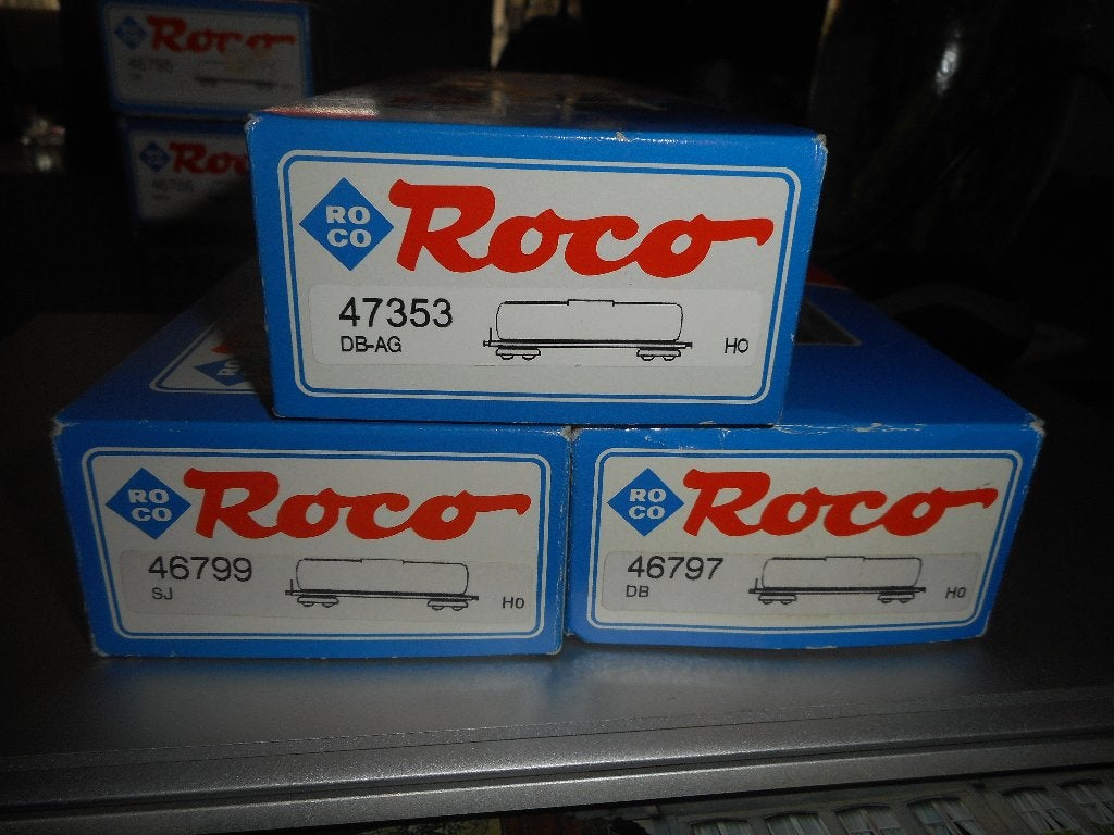 Serie van drie ROCO DRUKGAS KETEL WAGONS, Wisselstroom, Wagon, Ophalen of Verzenden, Zo goed als nieuw