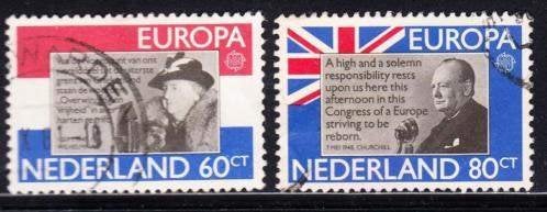 260 - Nederland nvph 1207/1208 gestempeld , Europa-CEPT, Postzegels en Munten, Verzenden, Na 1940, Gestempeld