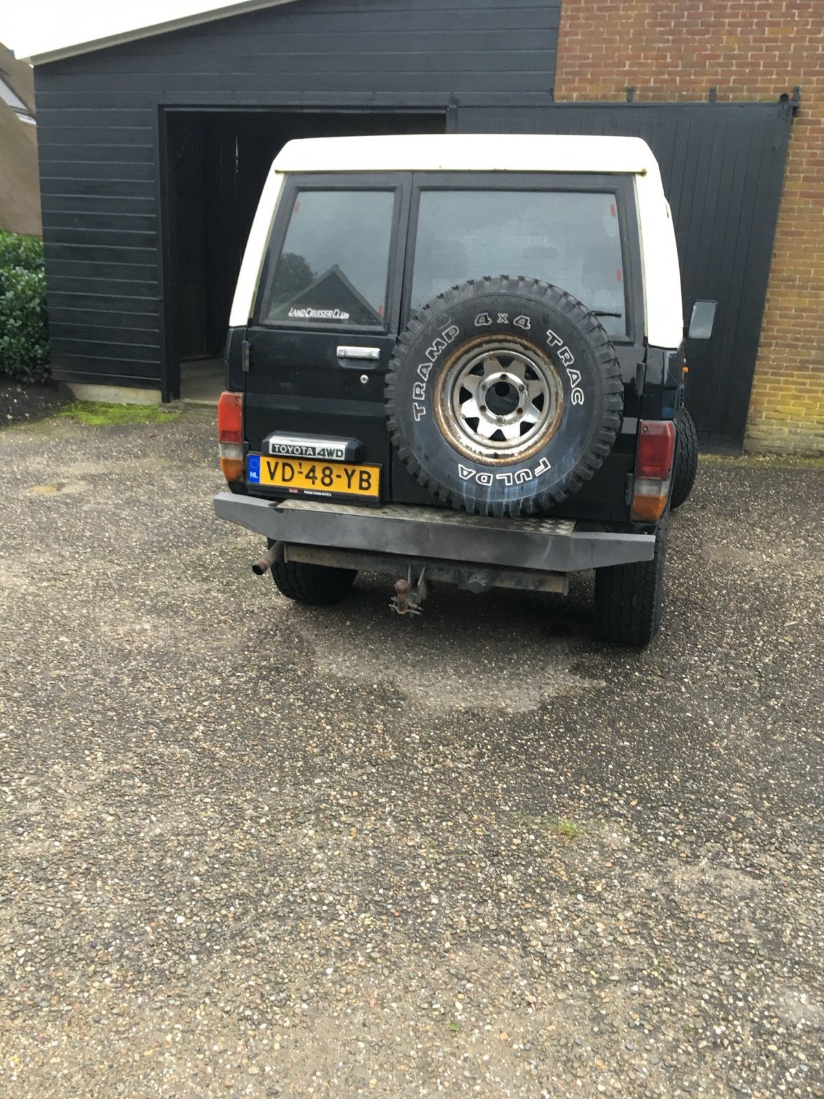 Toyota Landcruiser 2.4 Turbod F/T LX 4WD 1989, 4 cilinders, 2500 kg, Zwart, Origineel Nederlands