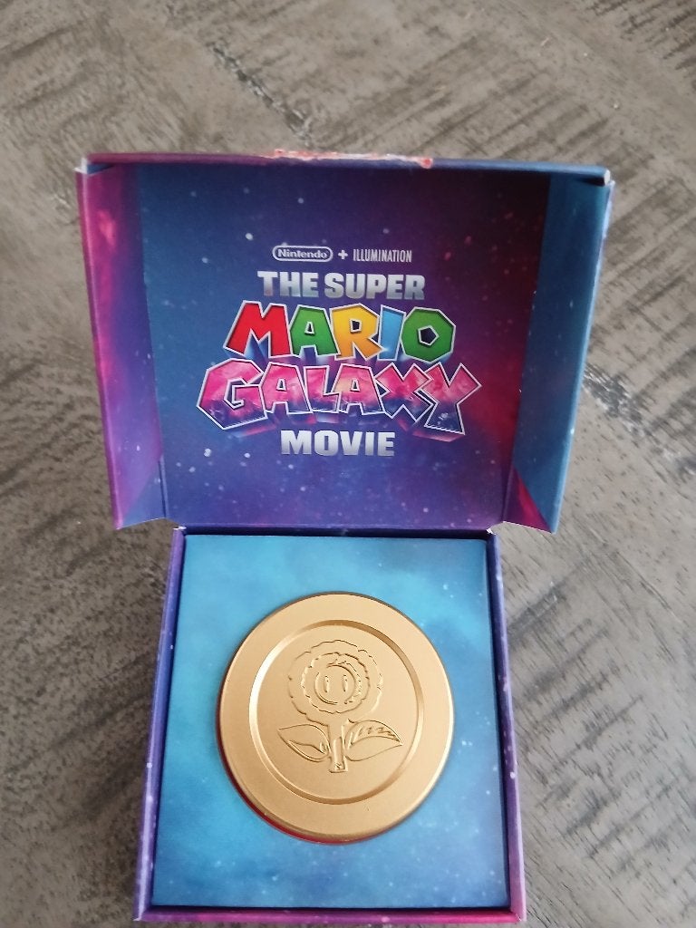 McDonald's mario galaxy vuurbloem munt, Ophalen of Verzenden, Nieuw