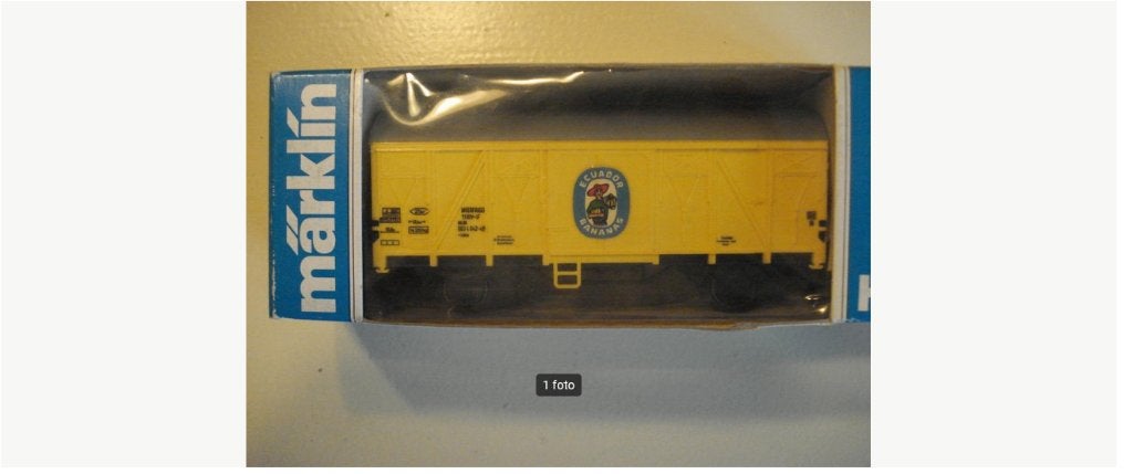 HO Marklin 4414 Bananen Wagon., Ophalen, Wisselstroom, Wagon, Zo goed als nieuw