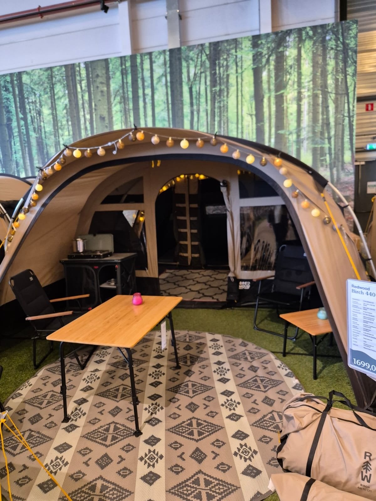 Redwood Birch 440TC tunneltent - Zo goed als nieuw!, Ophalen, Zo goed als nieuw, Tot en met 6