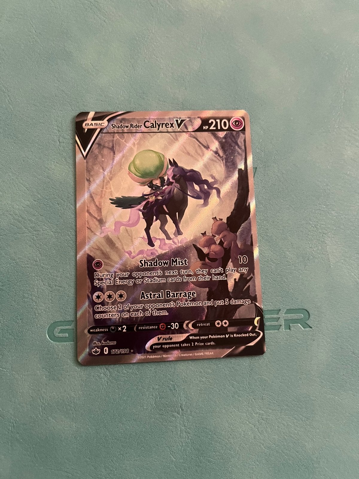 Shadow Rider Calyrex V #172, Ophalen of Verzenden, Zo goed als nieuw