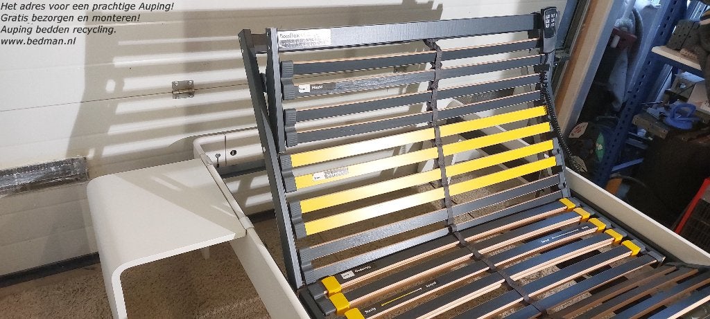 Prachtige Auping Auronde 120x200cm! Gratis bezorgen/Monteren, Huis en Inrichting, Slaapkamer | Bedden, Verstelbaar, Wit, Ophalen of Verzenden