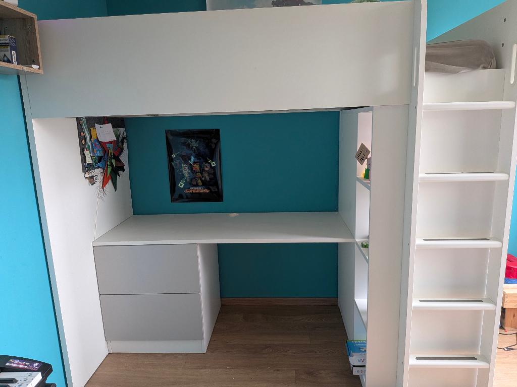 Smastad hoogslaper 90x200, Huis en Inrichting, Slaapkamer | Stapelbedden en Hoogslapers, Ophalen, Eenpersoons, 160 tot 180 cm
