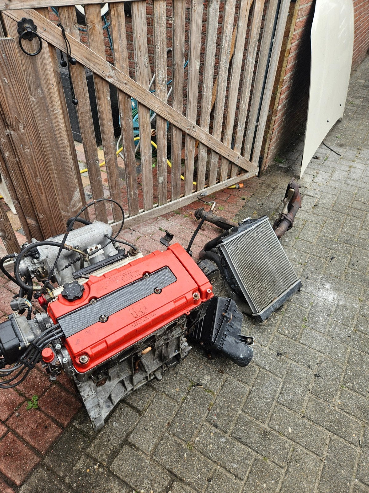 Honda B16A2 Motorblok met toebehoren, Ophalen, Gebruikt, Honda
