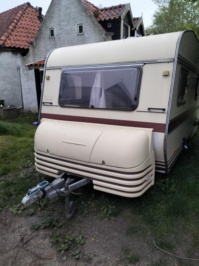 Münsterland 400 – opknap/festival caravan met kenteken, Openslaande ramen, Particulier, 4 tot 5 meter, 500 - 750 kg