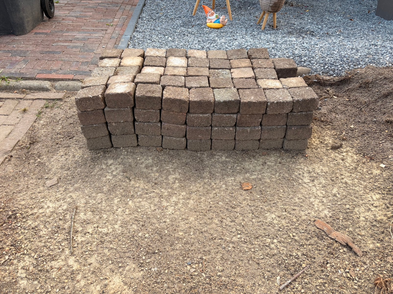 178 stenen 10x10x6 cm, Ophalen, Gebruikt, Klinkers, 5 tot 10 m²